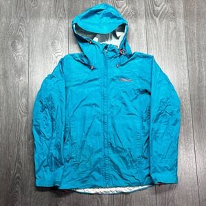 Patagonia H2NO Women's Blue Jacket White‎ Liner Size Small See Pics